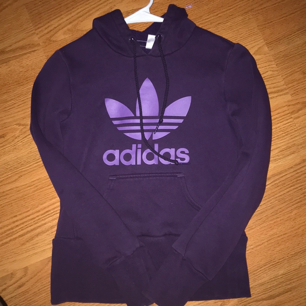 Purple adidas hoodie